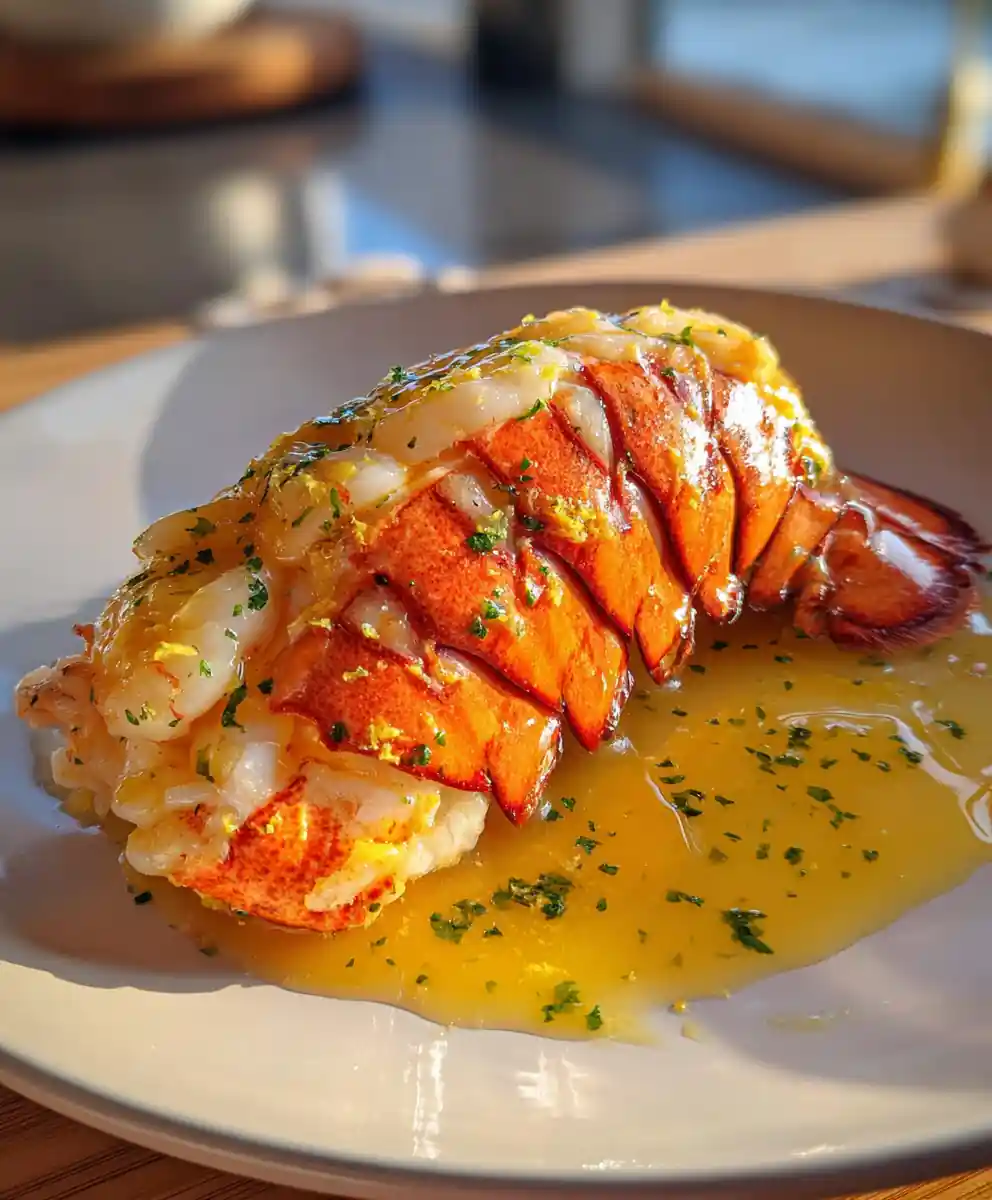 Saffron Infused Creamy Garlic Butter Lobster Tails 7 Saffron Infused Creamy Garlic Butter Lobster Tails
