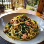Salmon Spinach Pasta With Lemon Dill Cream And Golden Turmeric Butter Swirl 1767808811.1959527