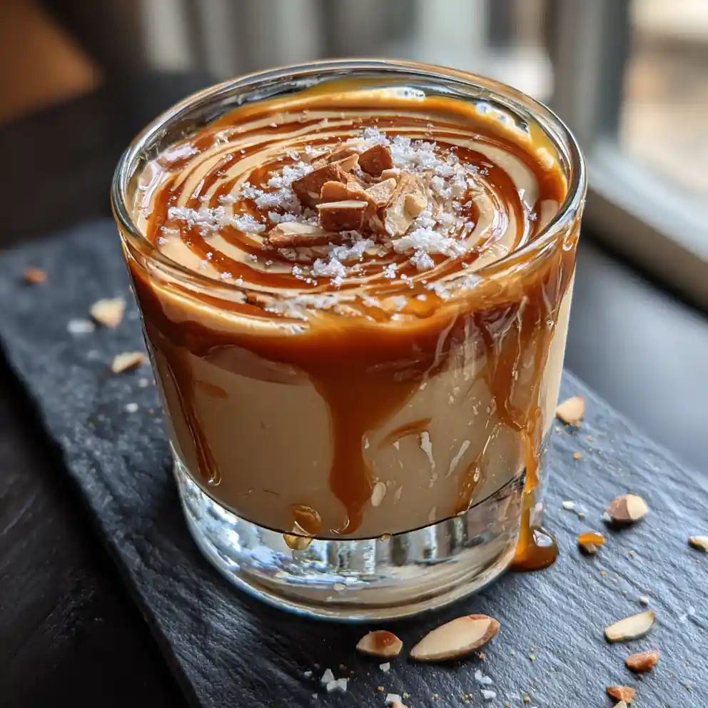 Salted Caramel Mousse With Espresso Caramel Swirl 6 Salted Caramel Mousse with Espresso Caramel Swirl