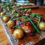 Sheet Pan Chicken Thighs With Crispy Potatoes And Miso Maple Glaze 1767849703.7543123