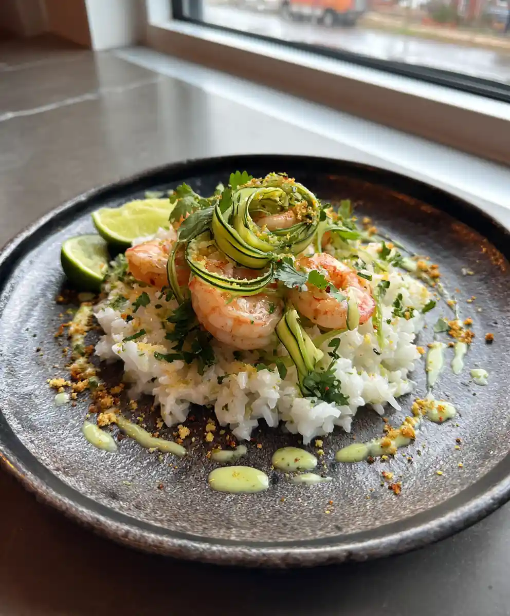 Shrimp Dirty Rice With Avocado Cilantro Lime Ribbons 7 Shrimp Dirty Rice with Avocado Cilantro Lime Ribbons