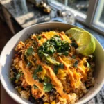 Slow Cooker Chicken Burrito Bowl With Smoky Chipotle Lime Crema 1767819953.8207474