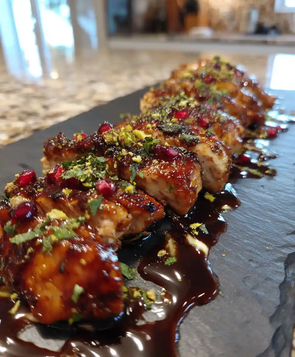 Slow Cooker Chicken Shawarma With Pomegranate Molasses Glaze 7 Slow Cooker Chicken Shawarma with Pomegranate Molasses Glaze