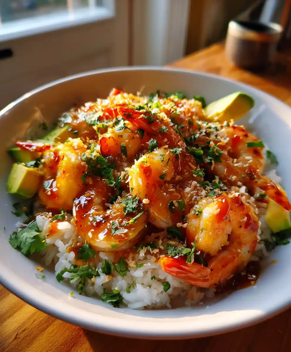 Smoky Chipotle Mango Lime Shrimp & Avocado Bowl