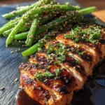 Smoky Honey Mustard Grilled Chicken With Sesame Crusted Green Beans 1767859825.159589