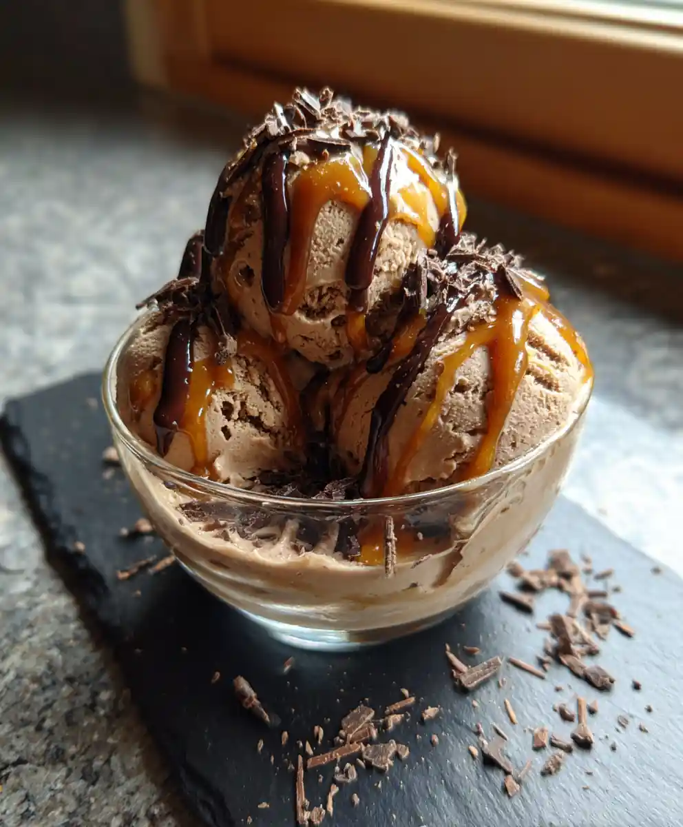 Spiced Cardamom Chocolate Ice Cream With Salted Caramel Swirl 7 Spiced Cardamom Chocolate Ice Cream with Salted Caramel Swirl