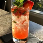 Strawberry Dirty Sprite Mocktail With Chili Honey Rim 1767818069.3148708