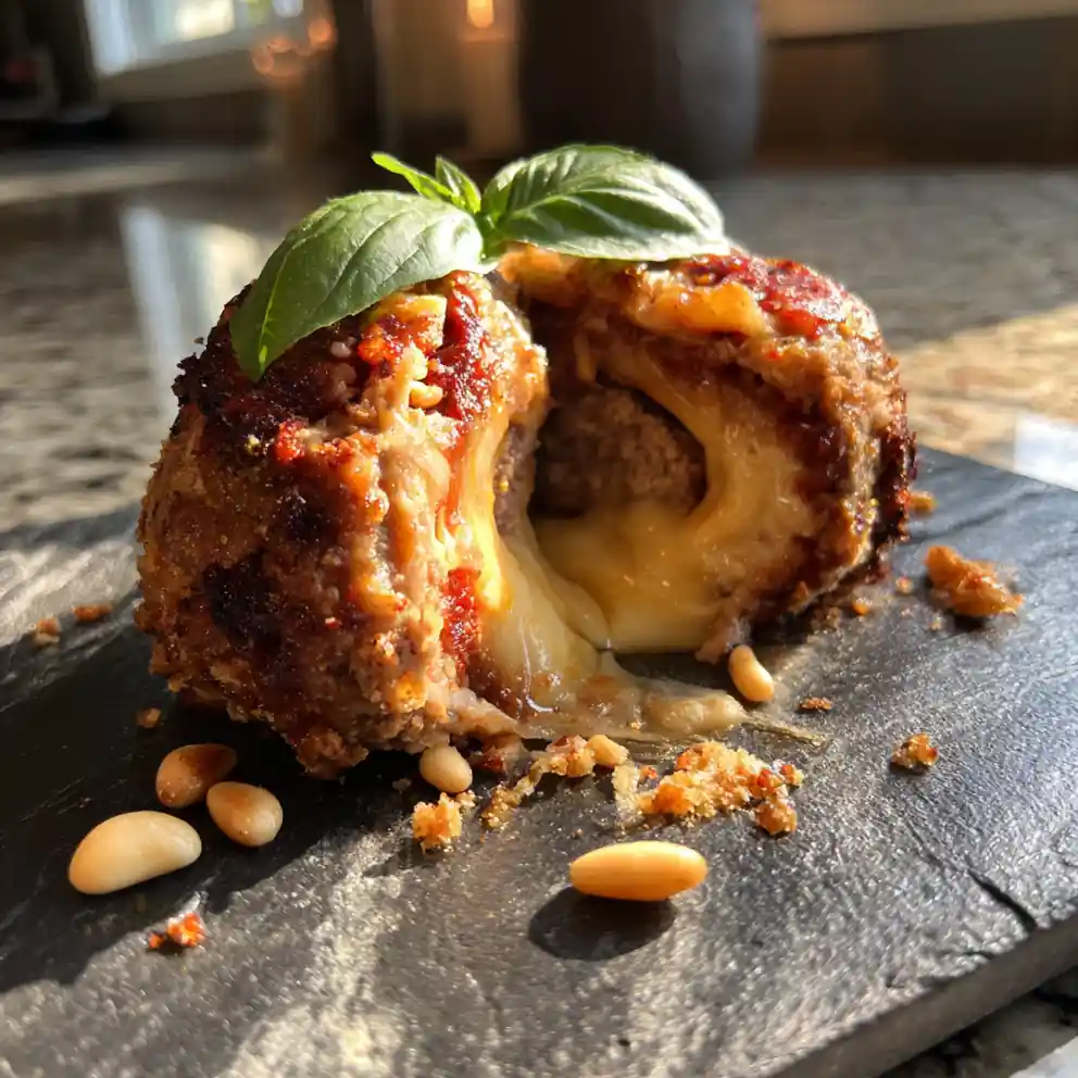 Sun Dried Tomato Basil Swirled Cheesy Stuffed Meatloaf Bites 1767862680.6751232