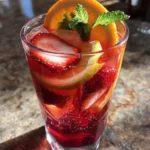 Sweet White Grape Sangria With Pomegranate Ribbon 1767833504.6731443