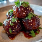Turkey Meatballs In Smoky Chipotle Honey Garlic Glaze 1767870047.5932145