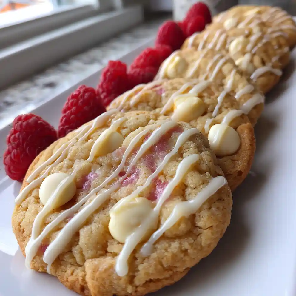 White Chocolate Cookies With Lemon Raspberry Swirl 6 White Chocolate Cookies with Lemon Raspberry Swirl