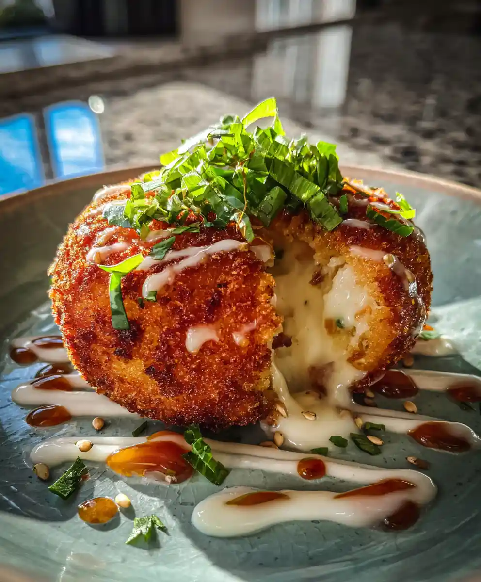 Zesty Lime Cheese Stuffed Crab Balls With Sweet Chili Glaze 7 Zesty Lime Cheese Stuffed Crab Balls with Sweet Chili Glaze