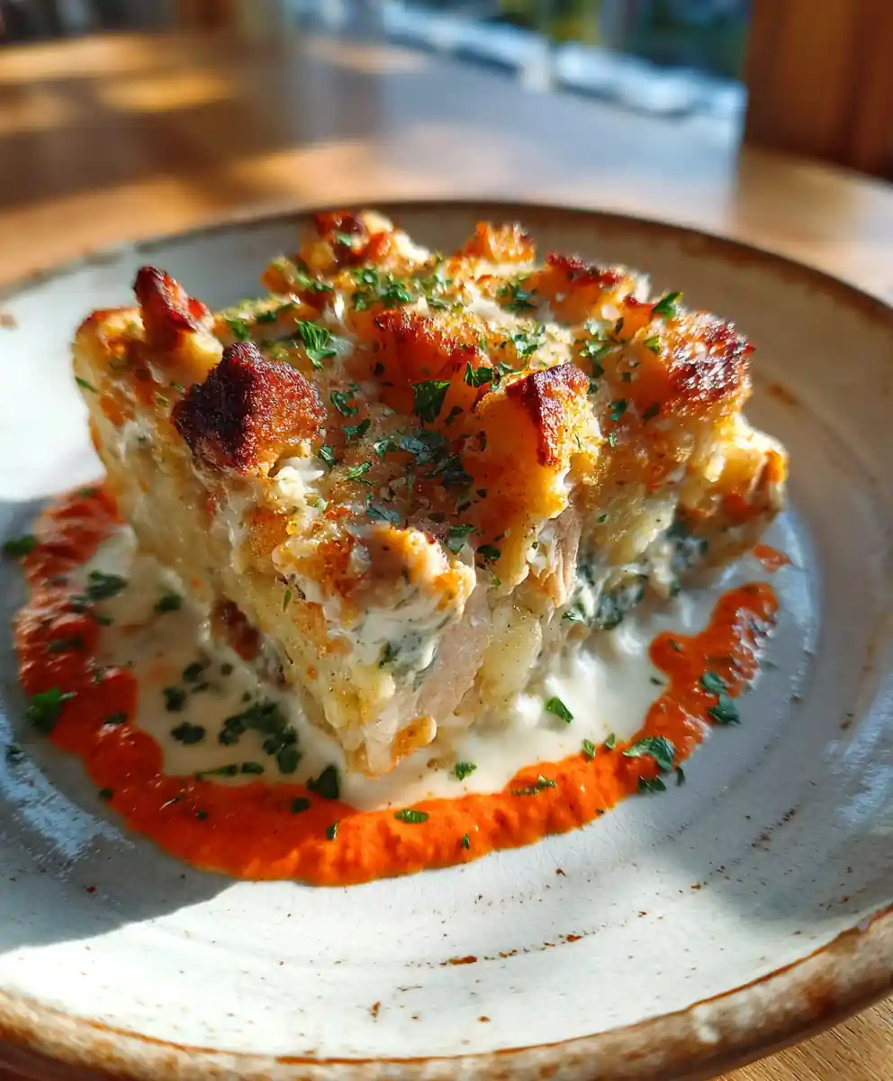Baked Chicken Gnocchi With Sun Dried Tomato Basil Cream Swirl