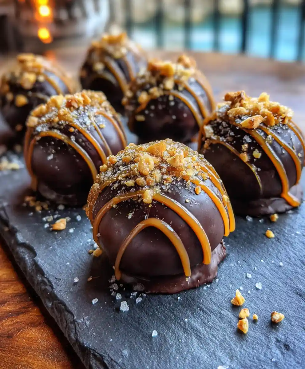 Caramel Core Chocolate Coated Cake Pops