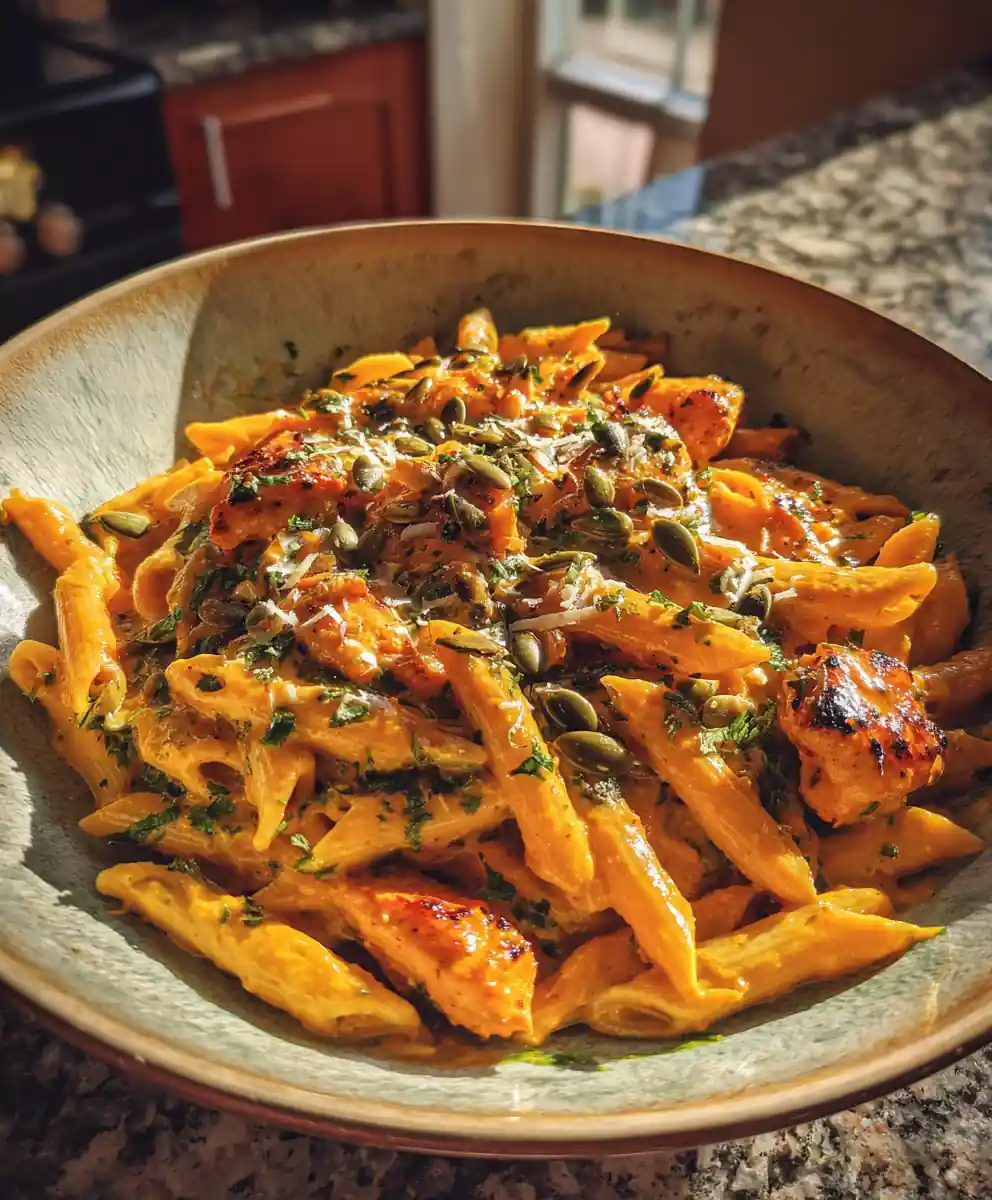 Charred Corn & Poblano Butter Chicken Pasta