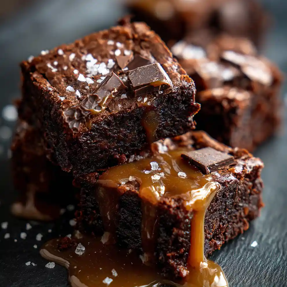 Coffee Caramel Swirl Brownies 6 Coffee Caramel Swirl Brownies