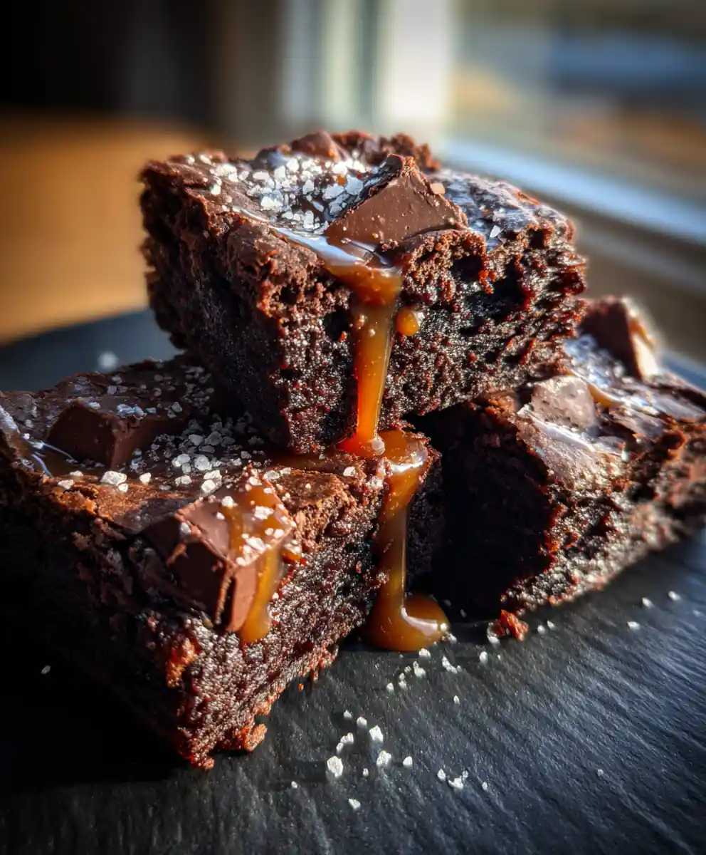 Coffee Caramel Swirl Brownies 7 Coffee Caramel Swirl Brownies