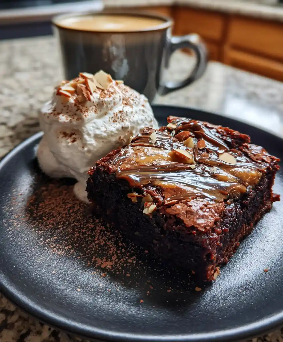 Espresso Swirl Brownie Pudding With Coffee Cream 7 Espresso Swirl Brownie Pudding With Coffee Cream