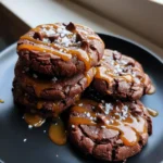 Fudgy Brownie Cookies With Salty Caramel Swirl 1772104588.941629