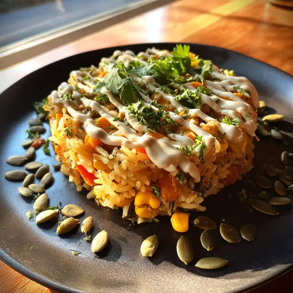 Jailhouse Rice With Smoky Poblano Cream Swirl 6 Jailhouse Rice With Smoky Poblano Cream Swirl