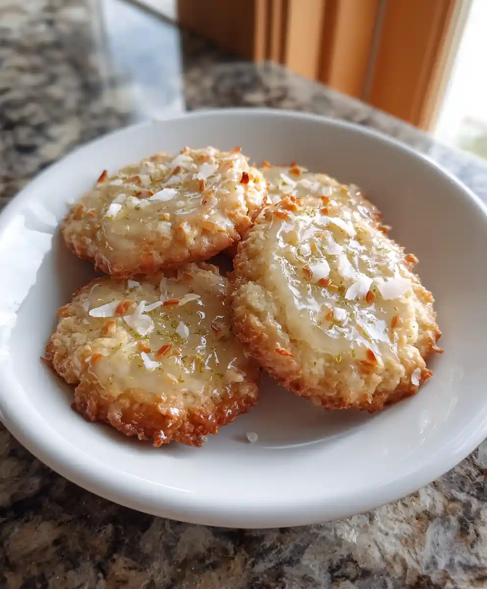 Lime Glazed Coconut Cookies With Toasted Coconut 7 Lime Glazed Coconut Cookies With Toasted Coconut