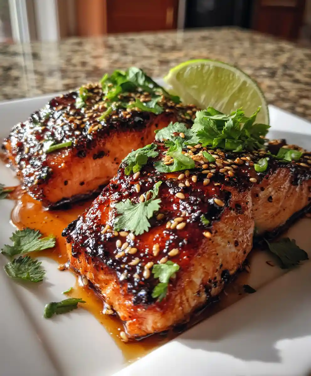 Maple Miso Glazed Baked Salmon With Sesame Cilantro Finish 7 Maple Miso Glazed Baked Salmon With Sesame Cilantro Finish