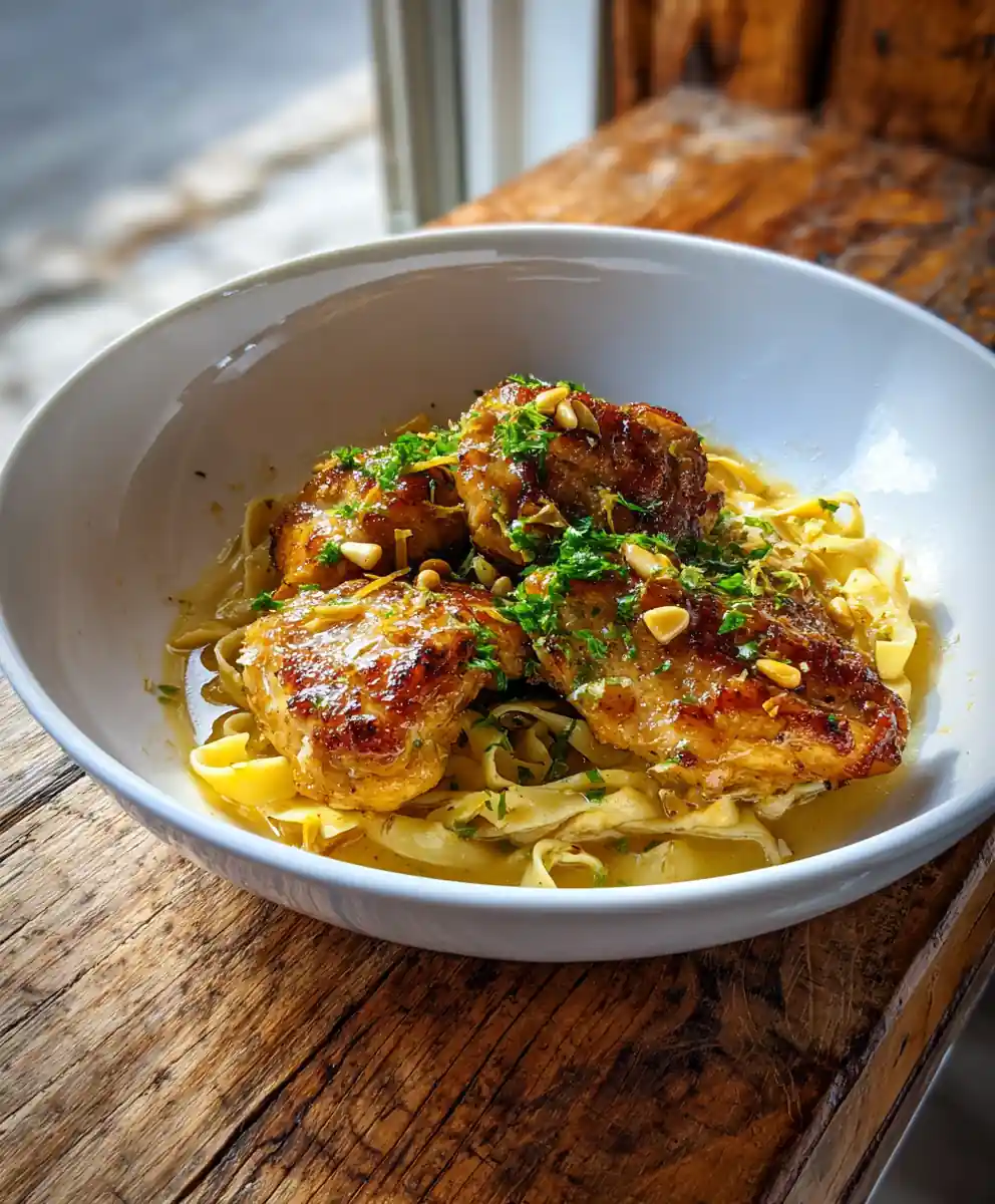 One Pan Citrus Herb Chicken With Garlic Butter Noodles 7 One Pan Citrus Herb Chicken With Garlic Butter Noodles