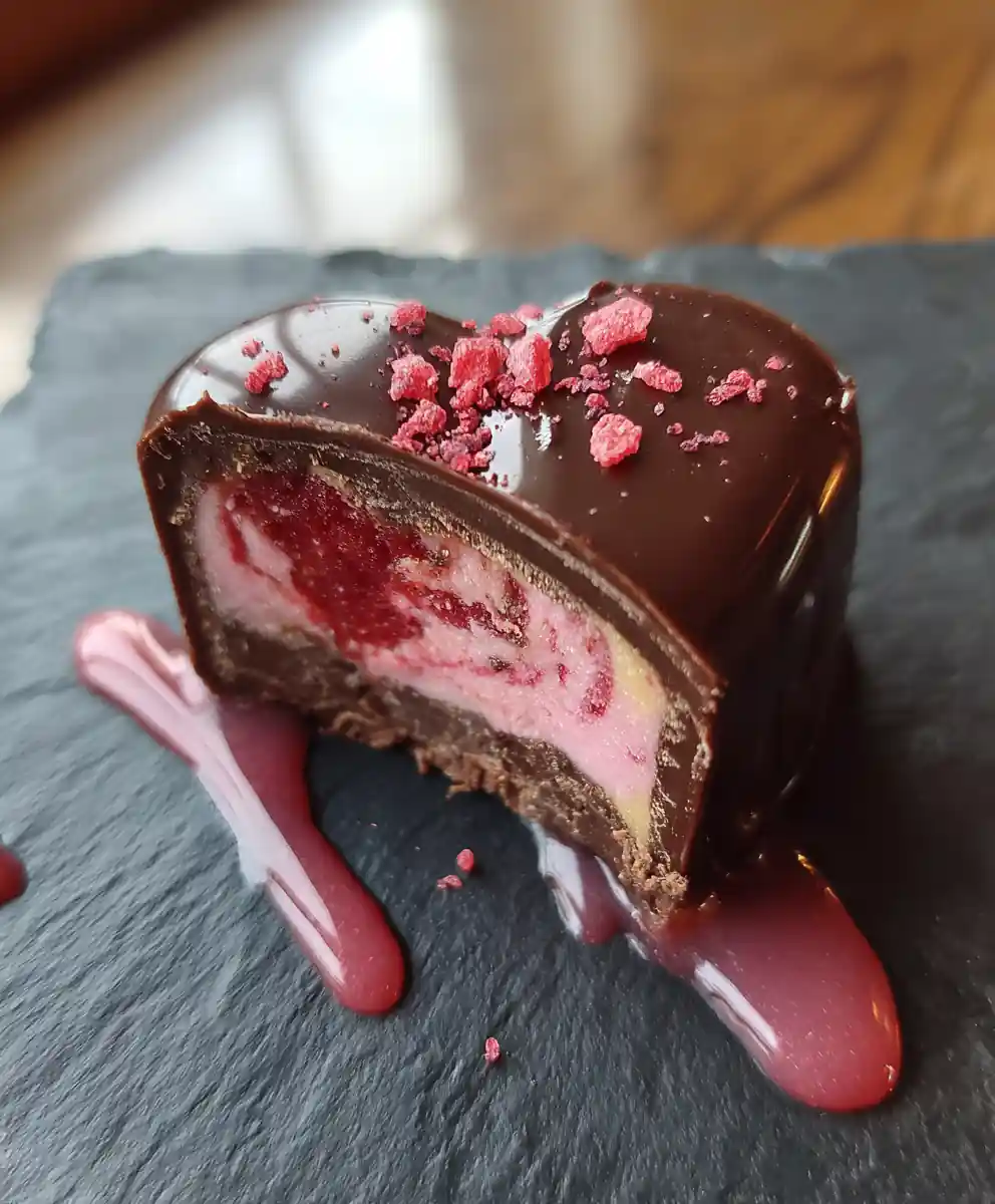 Raspberry Swirl Peanut Butter Valentine Heart 7 Raspberry Swirl Peanut Butter Valentine Heart