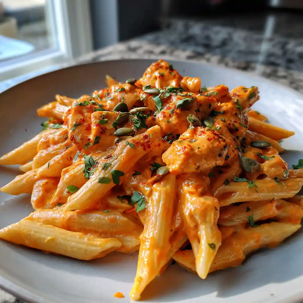 Red Pepper Cream Chicken Pasta With Cowboy Butter 6 Red Pepper Cream Chicken Pasta With Cowboy Butter