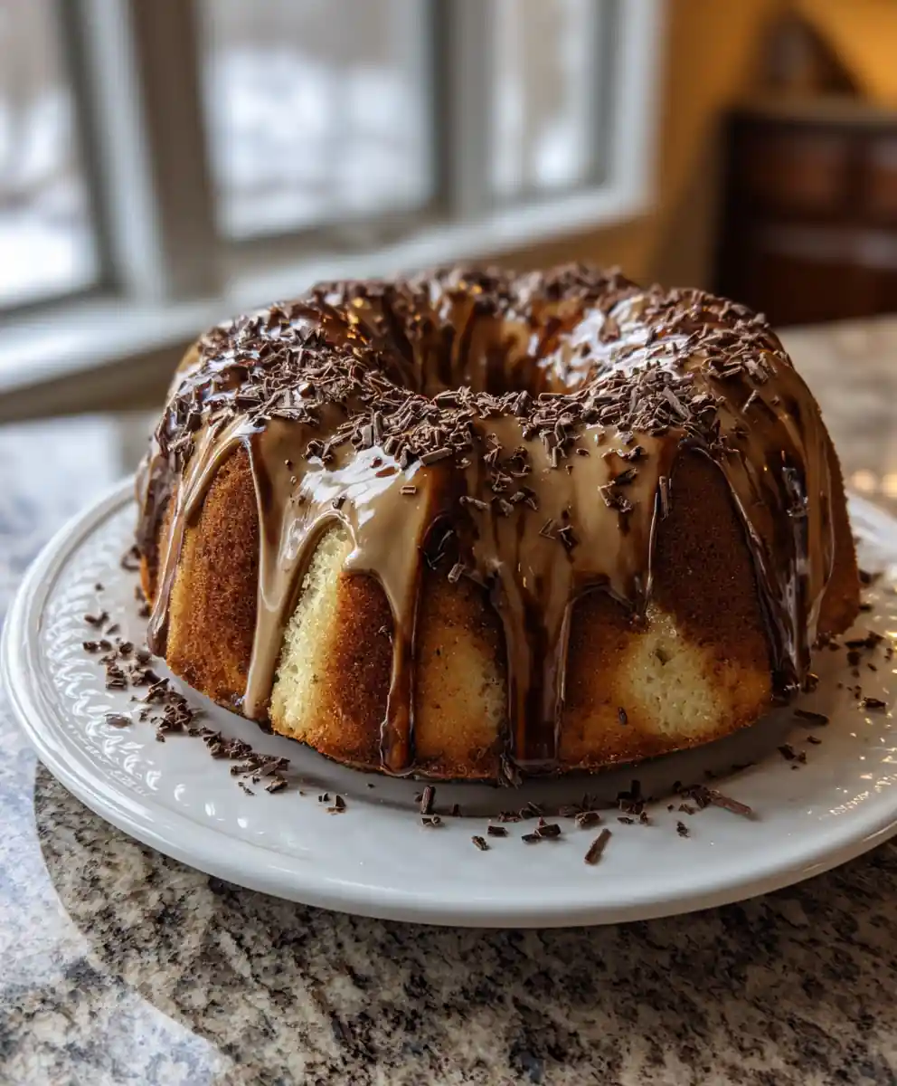 Vintage Coffee Swirl Cakes With Glossy Espresso Glaze