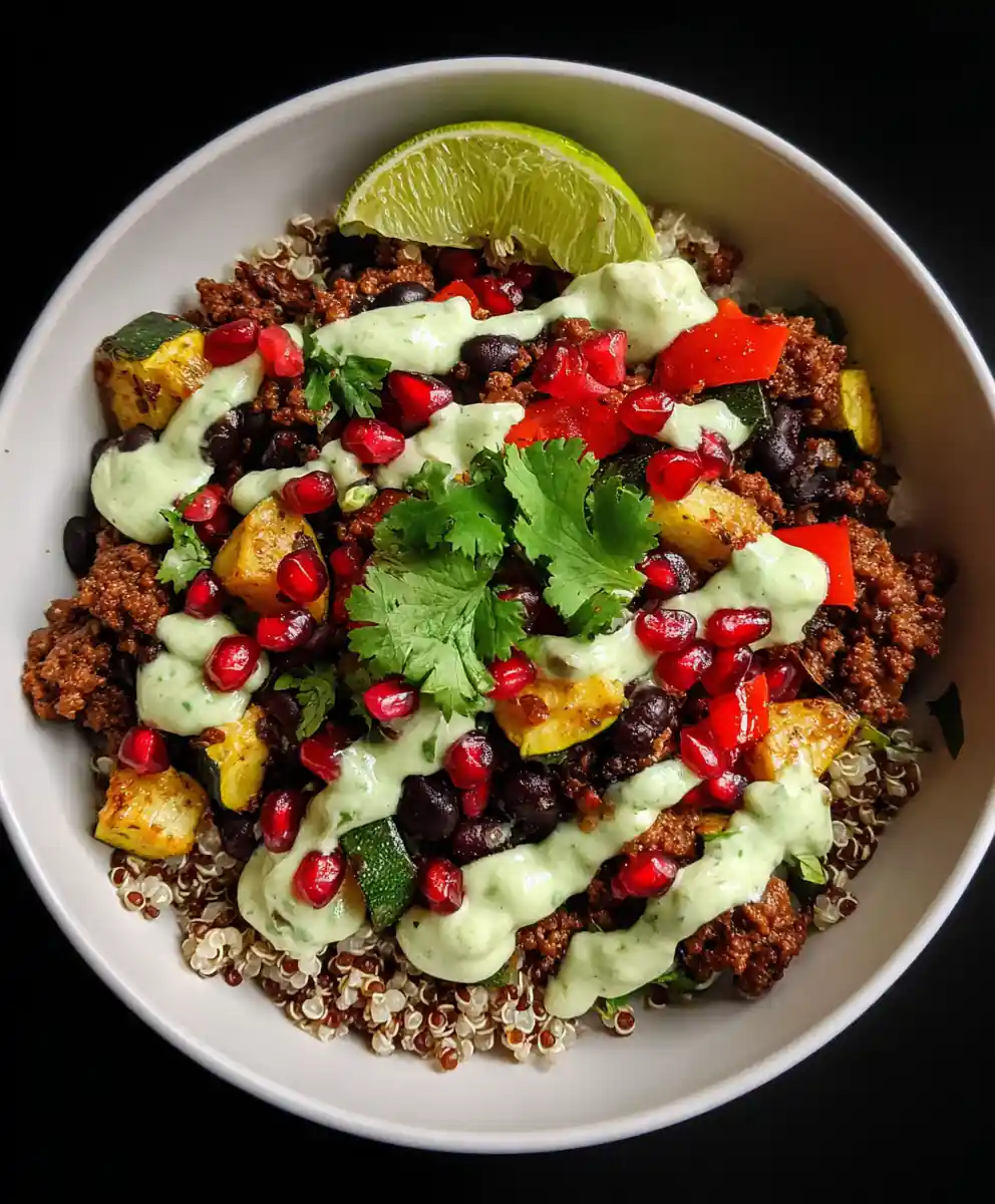 45G Protein High Protein Ground Beef Power Bowl