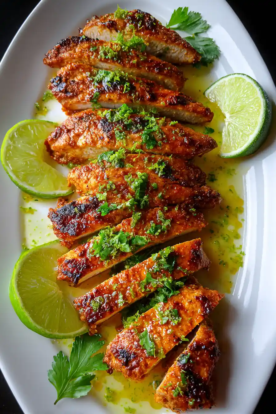 8 Minute Air Fried Chicken Tenderloin With Lime