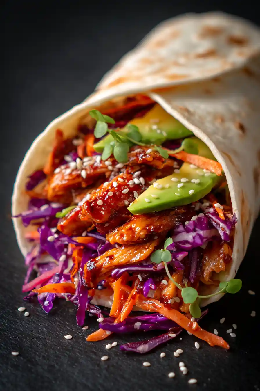 Bbq Chicken Coleslaw Wraps – Picnic Perfection