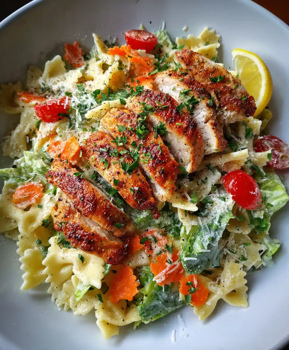 Chicken Caesar Pasta Salad