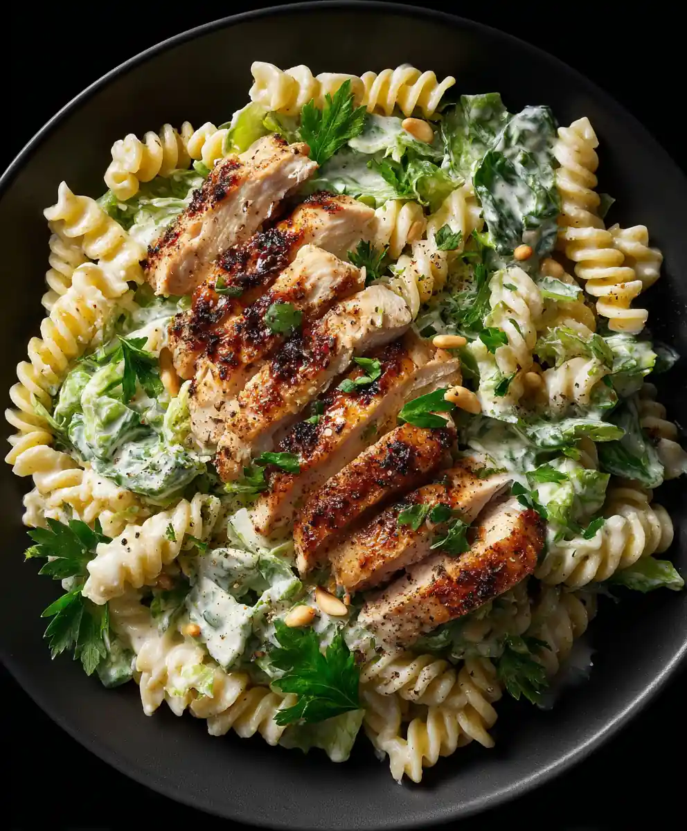 Chicken Caesar Pasta Salad