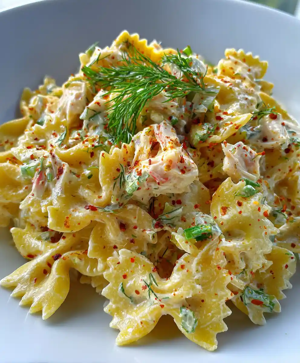 Creamy Crab Pasta Salad