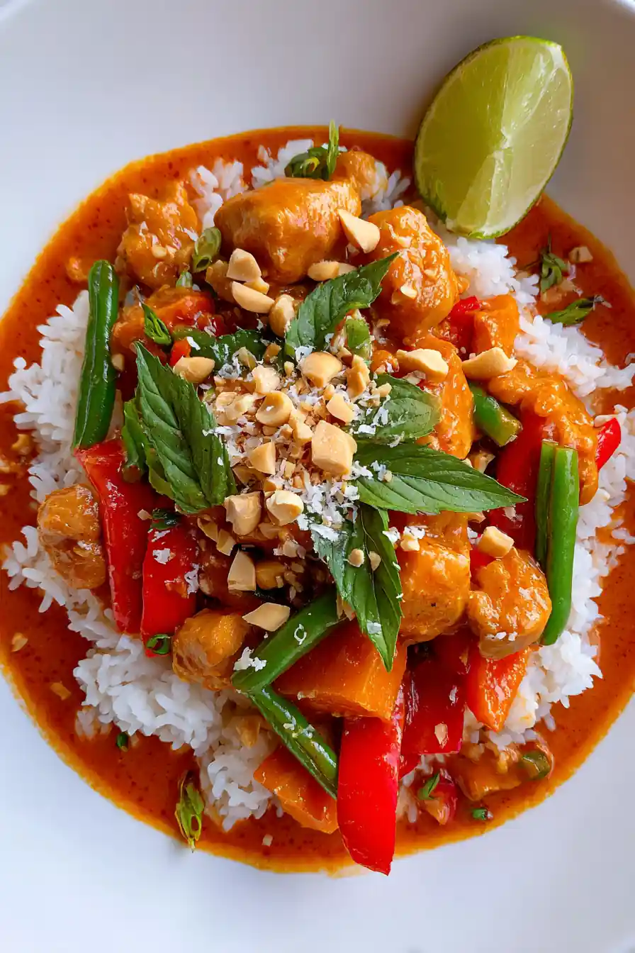 Creamy Thai Red Curry Chicken Bowls