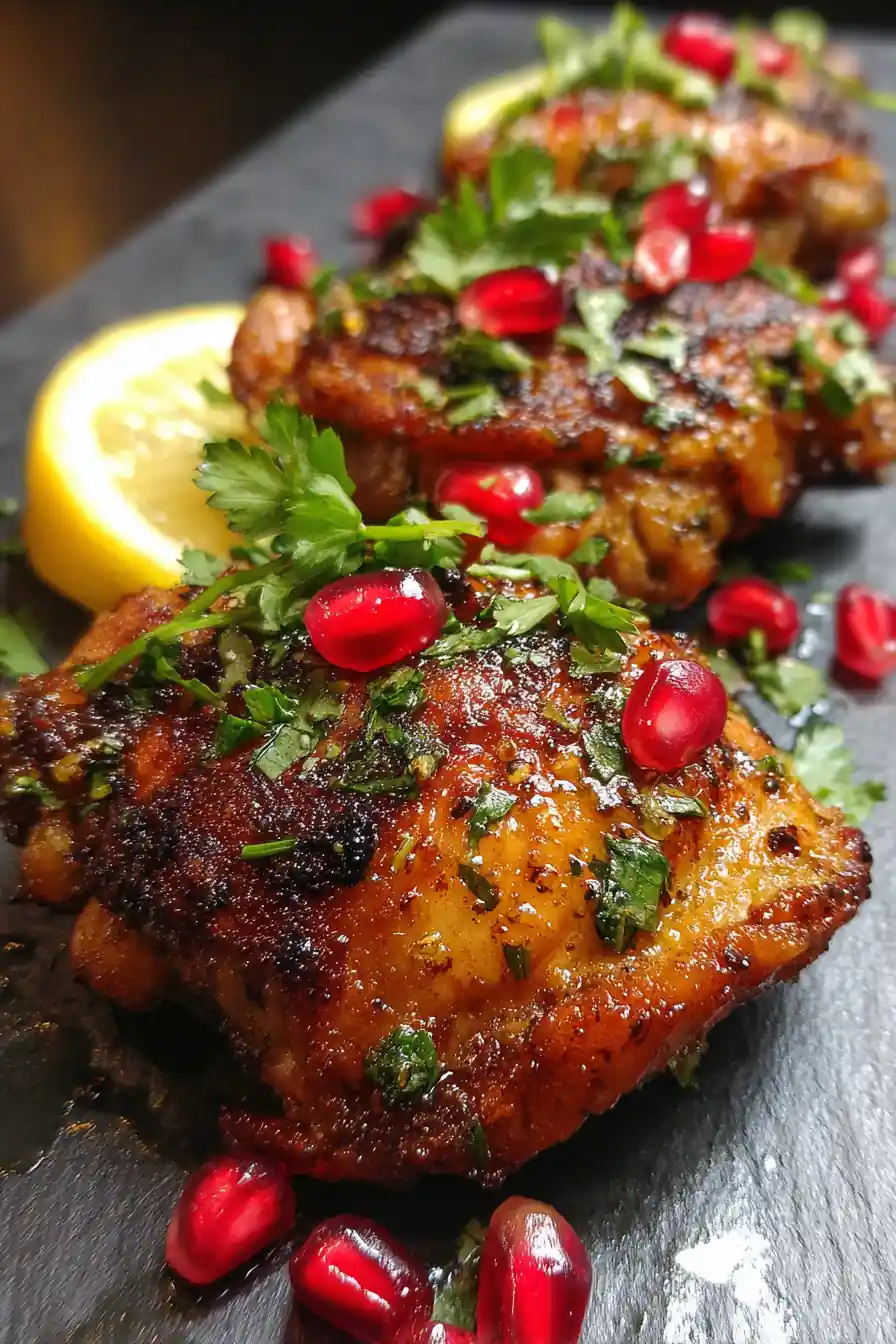 Crispy Air Fryer Boneless Chicken Thighs With Lemon Herb Finish