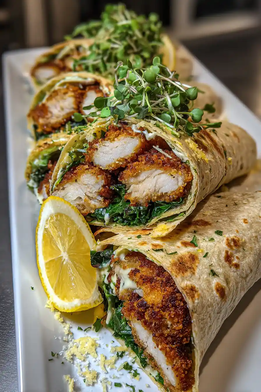 Crispy Chicken Caesar Wrap