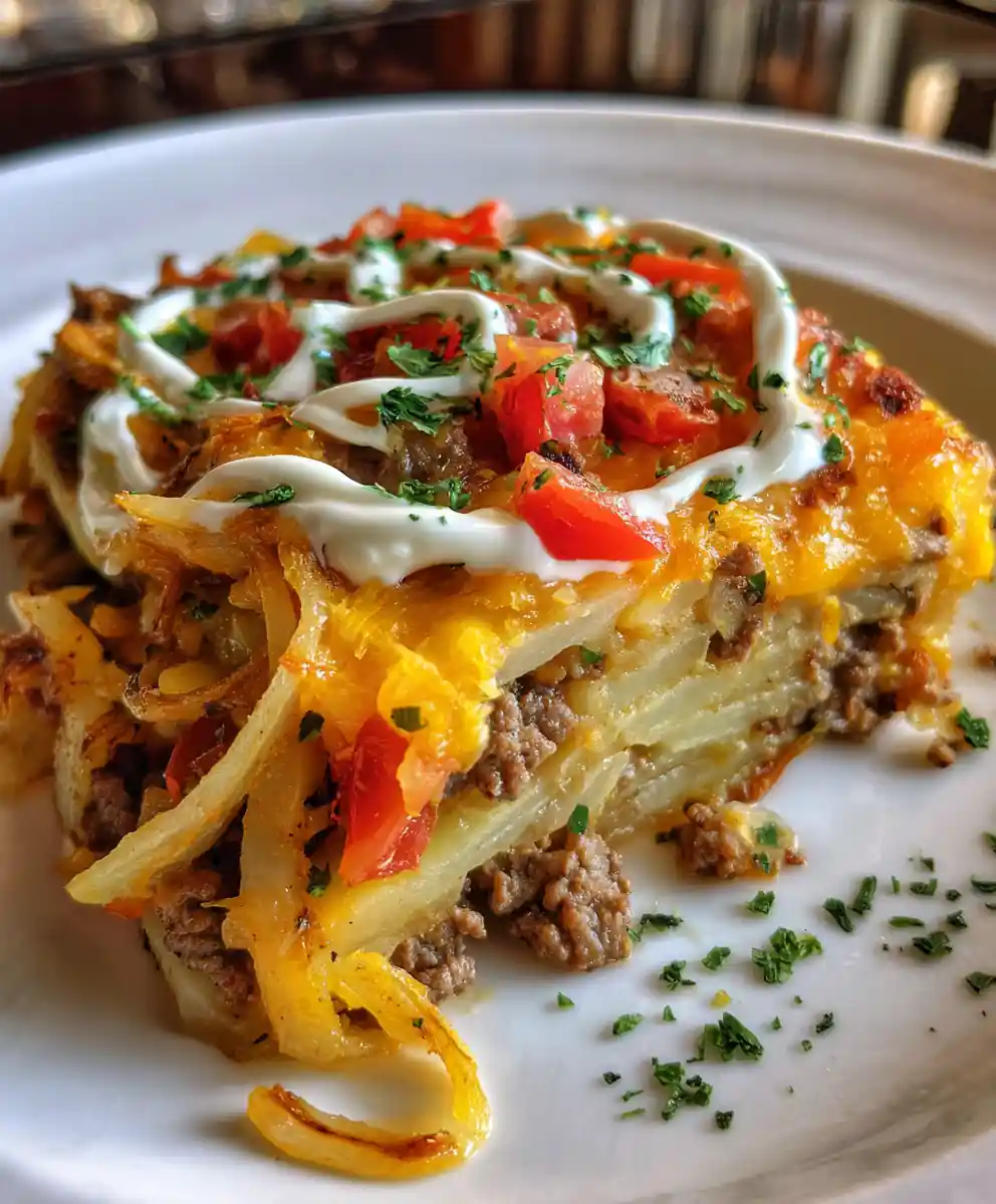 Crockpot Hamburger Potato Casserole
