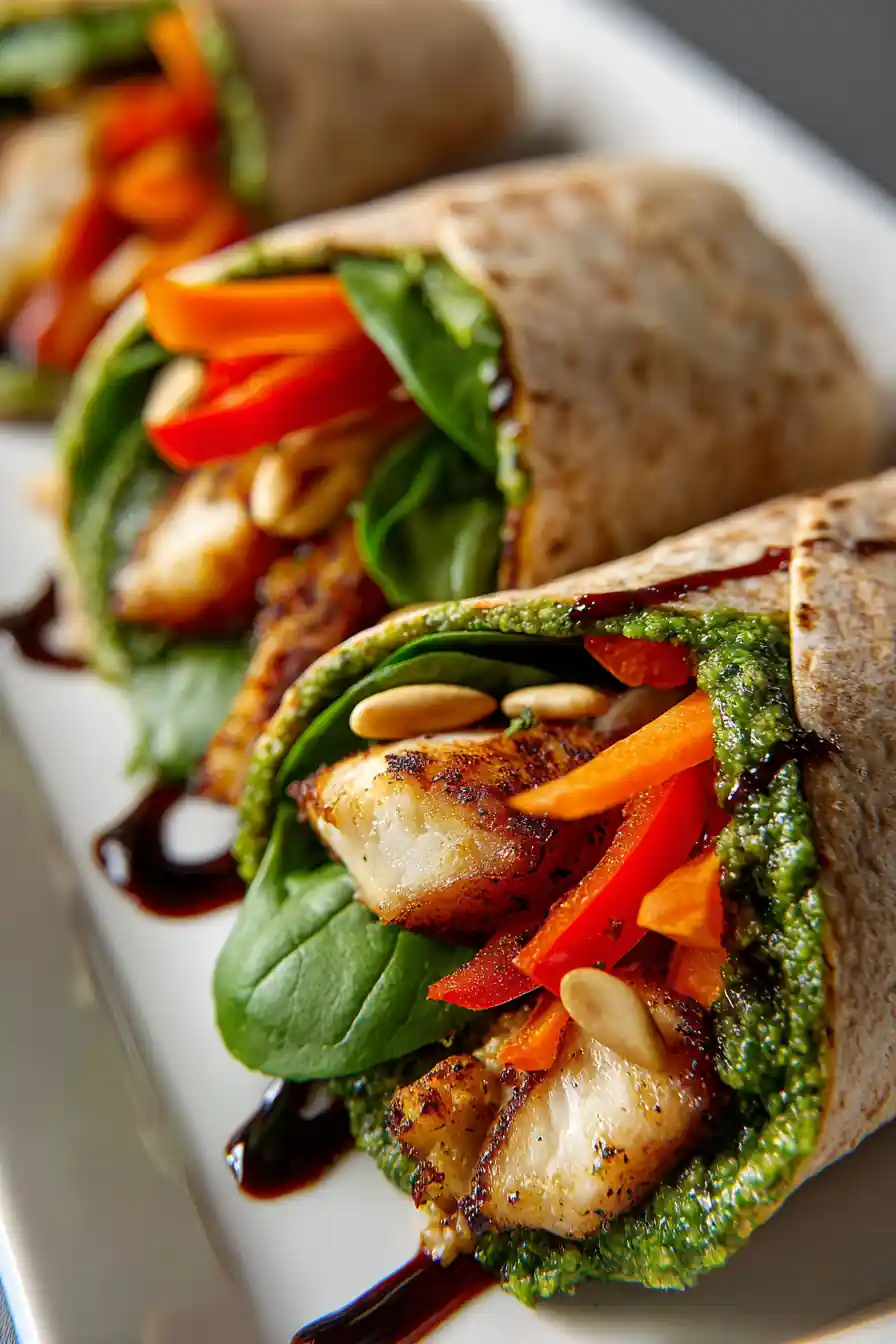 Delicious Chicken Pesto Wraps For Busy Days