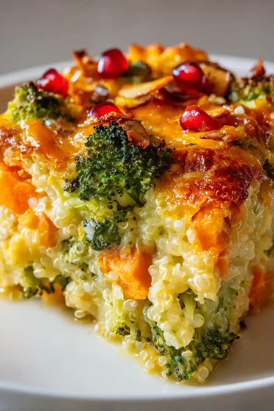 Deliciously Creamy Broccoli & Quinoa Bake
