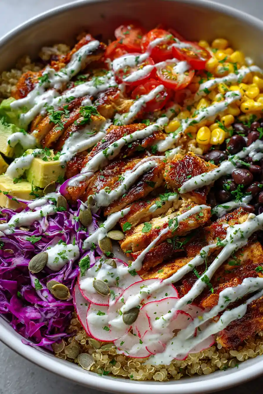 Healthy Chicken Taco Bowls