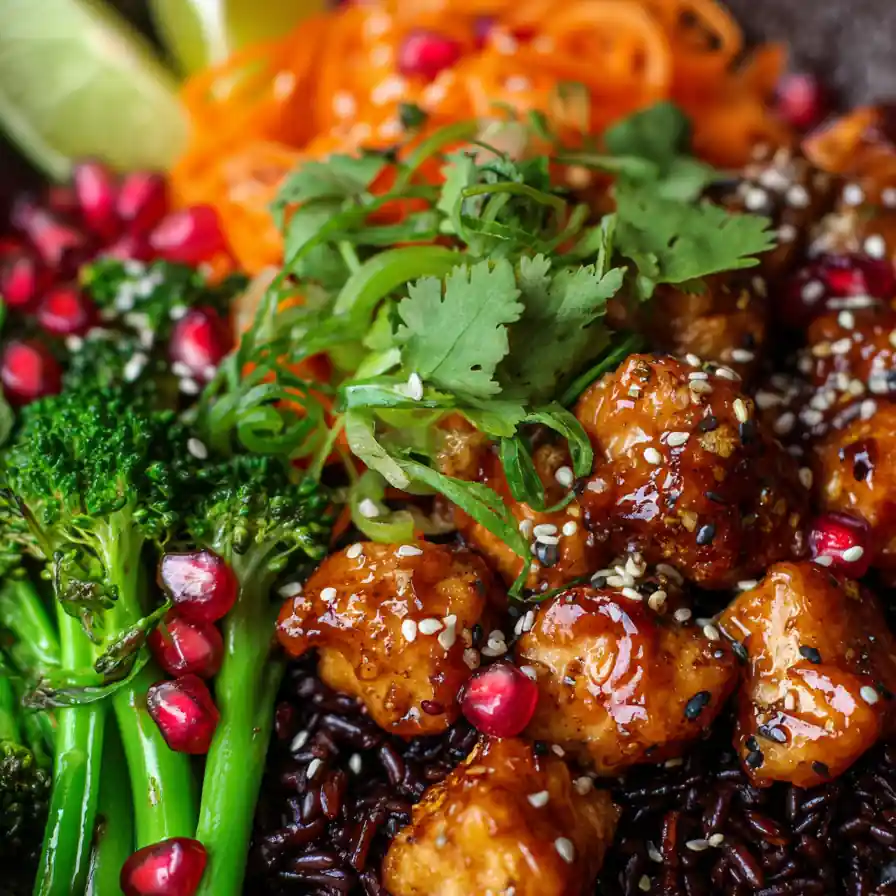 Healthy Sticky Chicken Bowls 6 Healthy Sticky Chicken Bowls