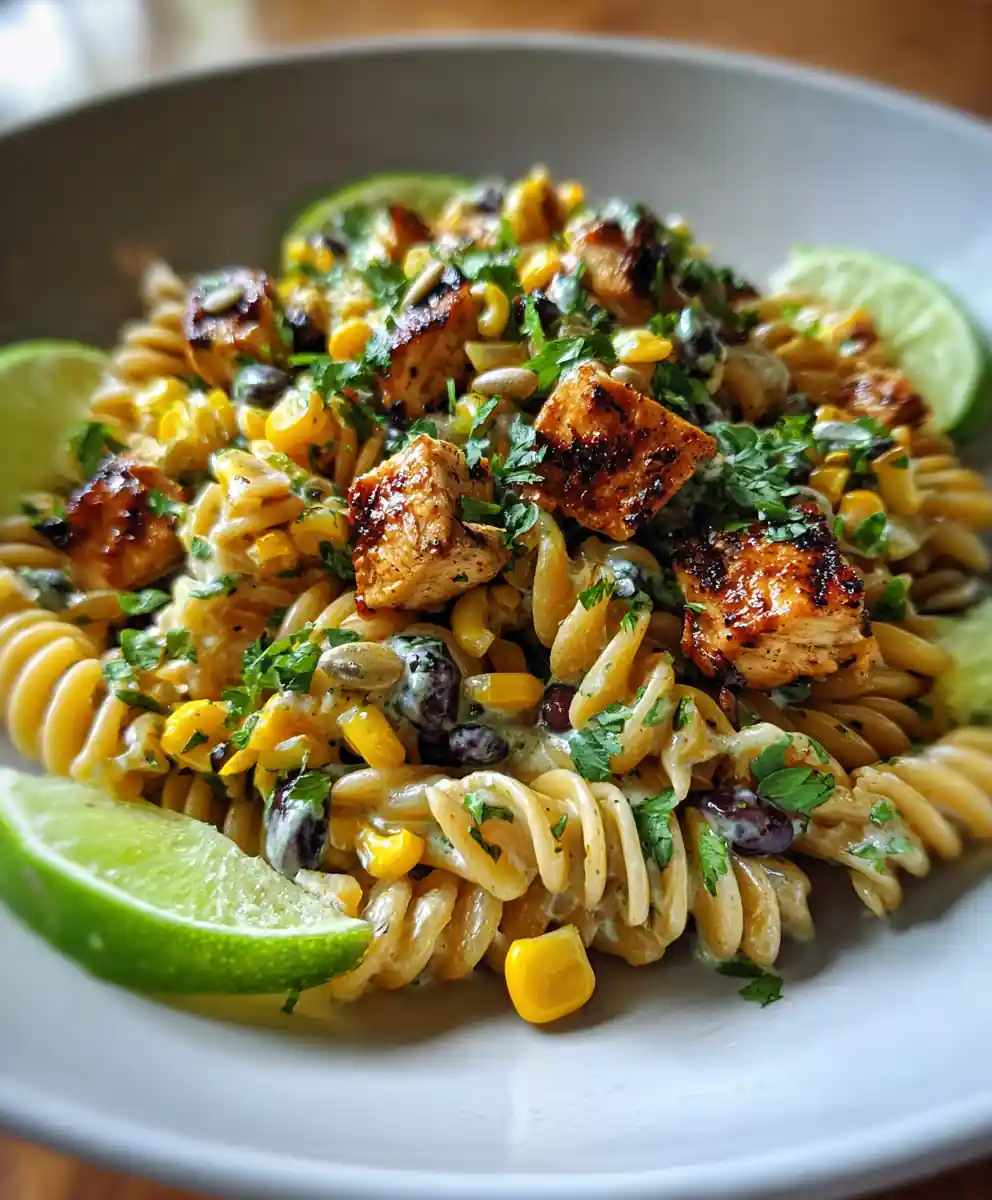 High Protein Elote Pasta Salad