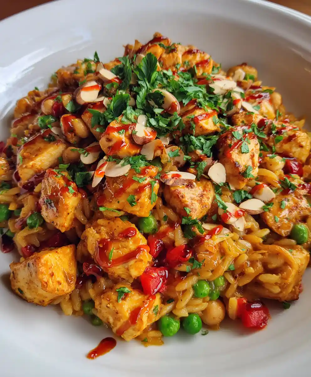 High Protein Chicken Orzo