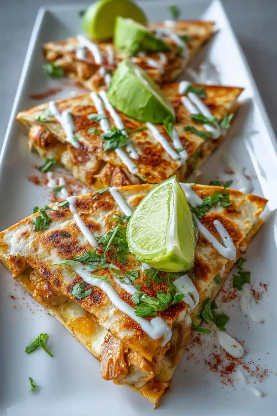 High Protein Chicken Ranch Quesadilla