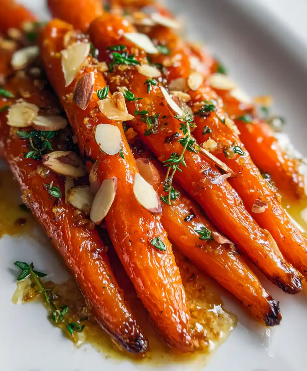 Honey Garlic Butter Roasted Carrots – Sweet & Savory Side