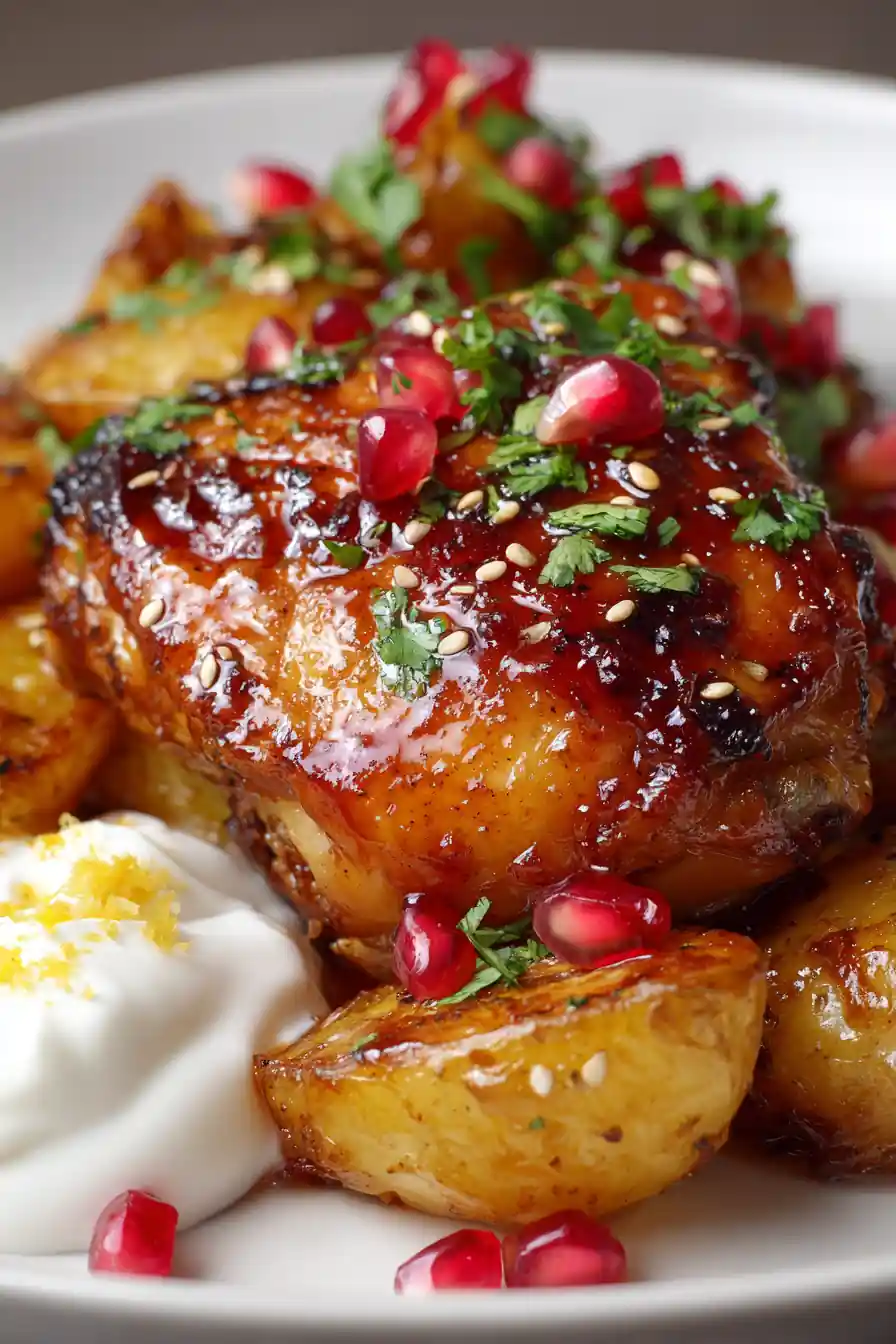 Honey Bbq Chicken With Roasted Potatoes