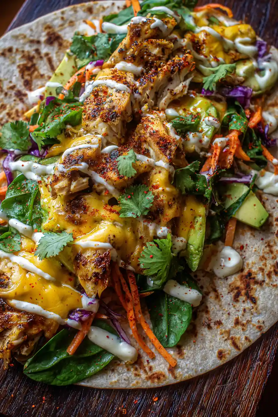 Irresistible Cheesy Garlic Chicken Wraps For A Cozy Night